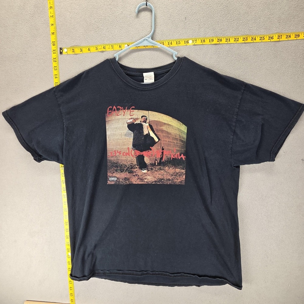 Eazy-E Shirt Mens 2XL Black 1993 EP It's On Dr. Dre 187um Killa Hip Hop